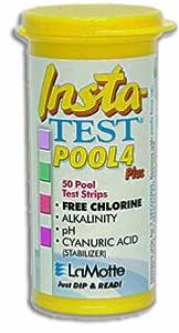 Hidreamz 100pcs 6 en 1 bandelettes de test de pH pour piscine de deau pour mesures chlore total dureté alcalinité acide cyanurique chlore libre