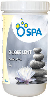 SPA Chlore lent pastille 20g<br>Seau 1kg