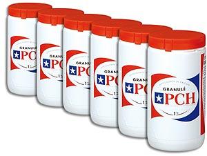Hypochlorite de calcium granulé<br>Pack 6 x 1kg