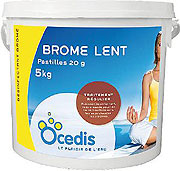 Brome lent piscine pastille<BR>OCEDIS ® pack 2 x 5kg