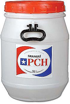 Hypochlorite de calcium granulé pour piscine<br>PCH ® Seau de 25kg