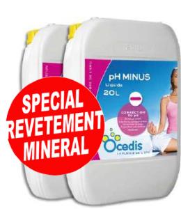 pH - Spécial piscine à revêtement minéral<br>OCEDIS ® pack 2x20L